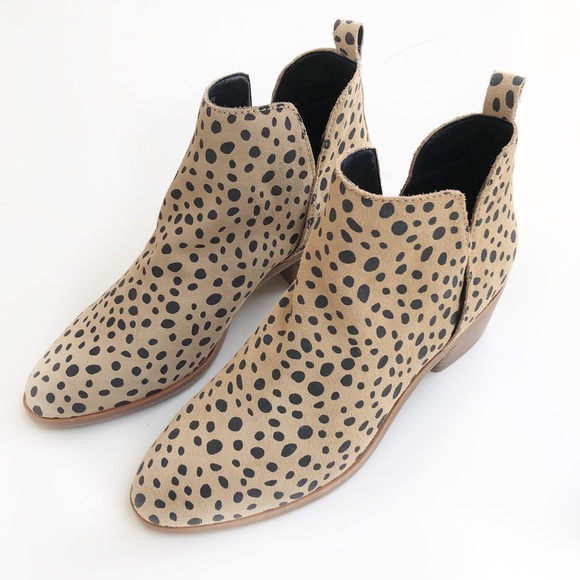 dolce vita leopard ankle boots